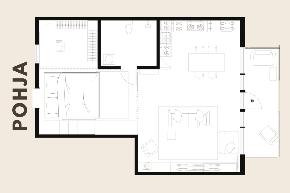 EKE Loft suunnittelukilpailun toinen.